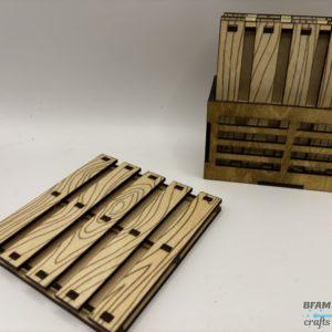 Wooden Pallet Coaster set of 4